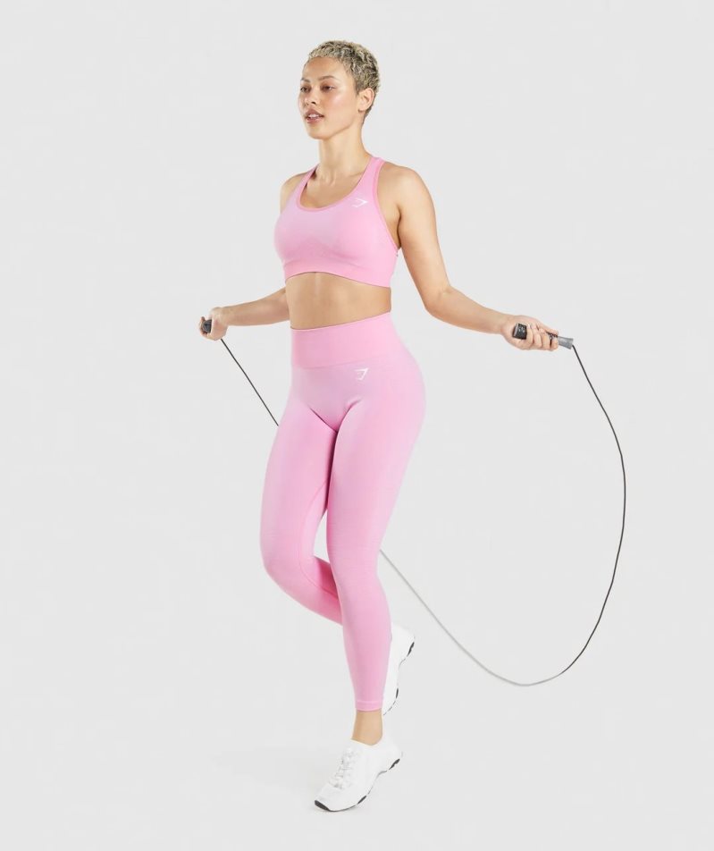 Women's Gymshark Vital Seamless 2.0 Sports Bra Pink | CA 5107DN